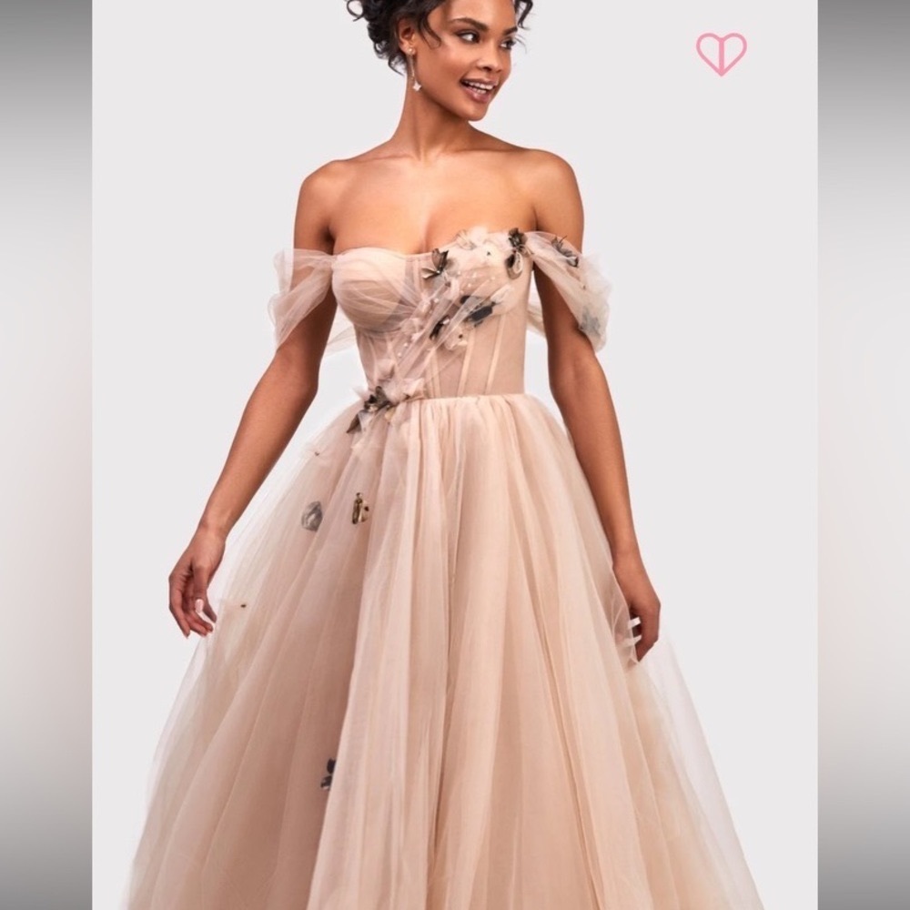Off the shoulder Midi Gown